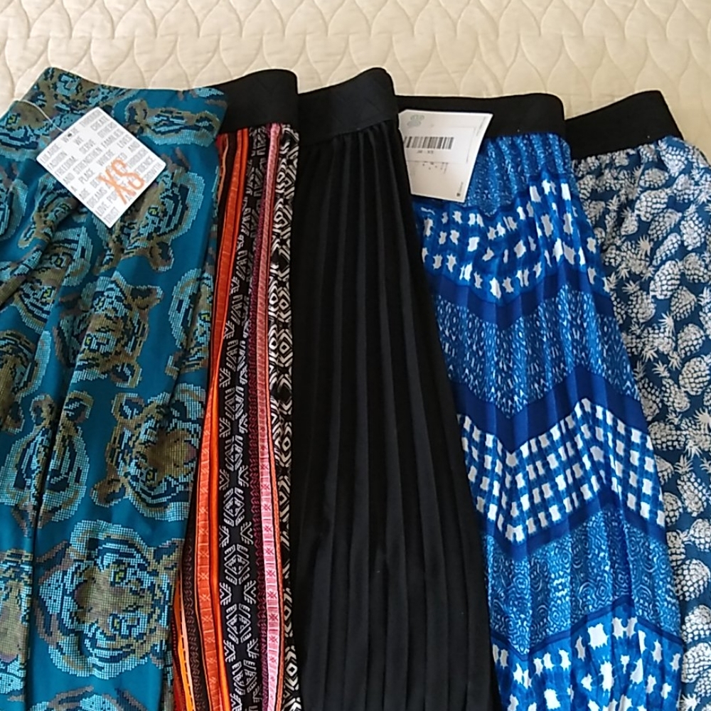 LuLaRoe XS skirt BUNDLE of 5!
